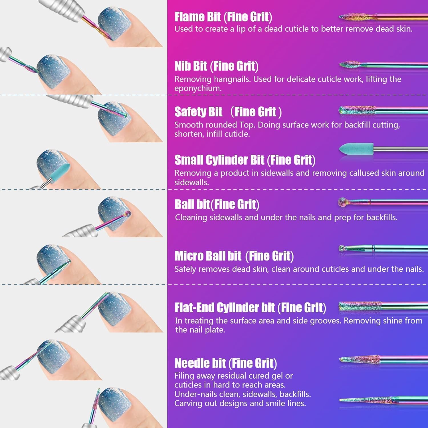 Depvko punta cilíndrica para desbaste uniforme y pulido suave