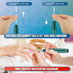 Depvko bits cerámicos uñas gruesos, para repasar y dar forma rápida.