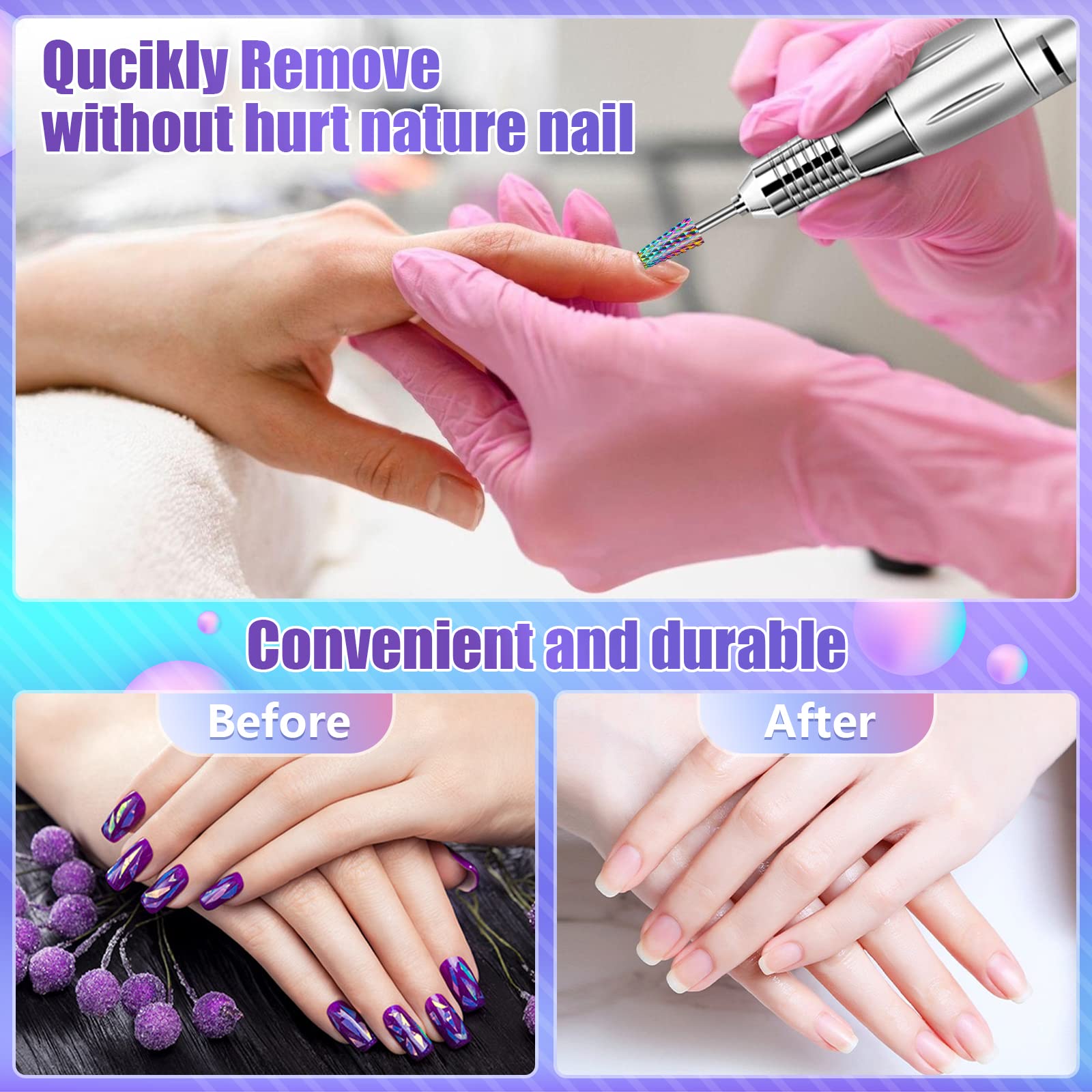 Depvko para remoción de uñas acrílicas o gel con control