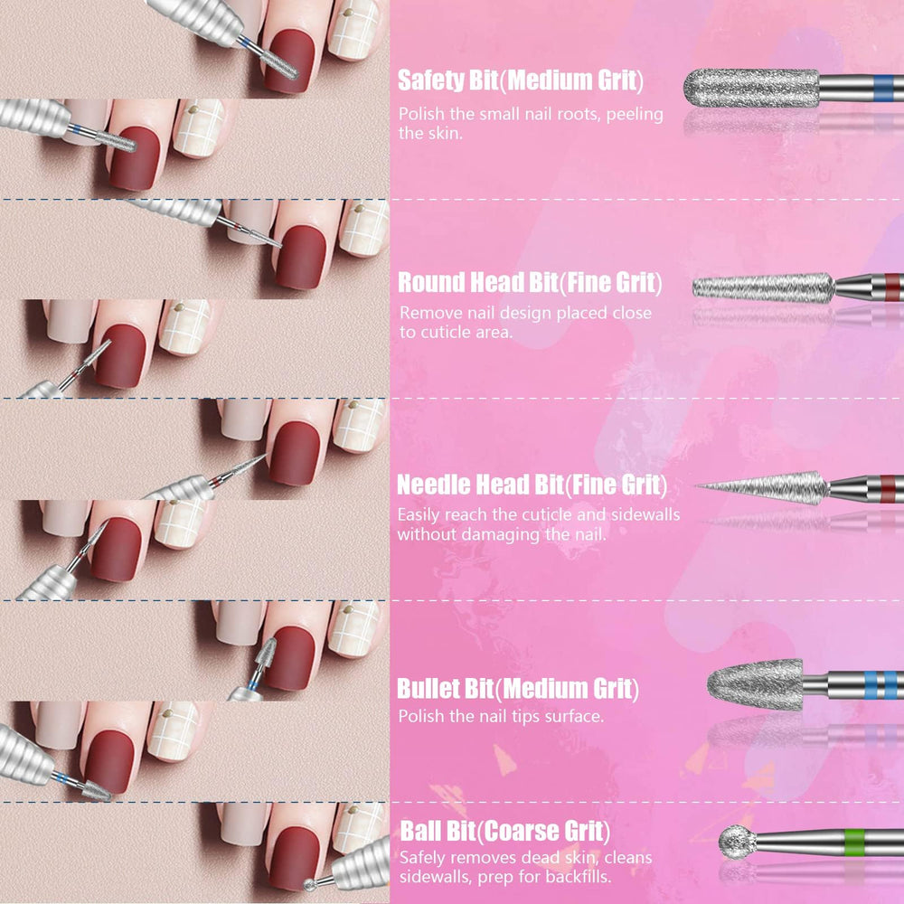 Depvko cepillos limpieza puntas uñas para mantenimiento