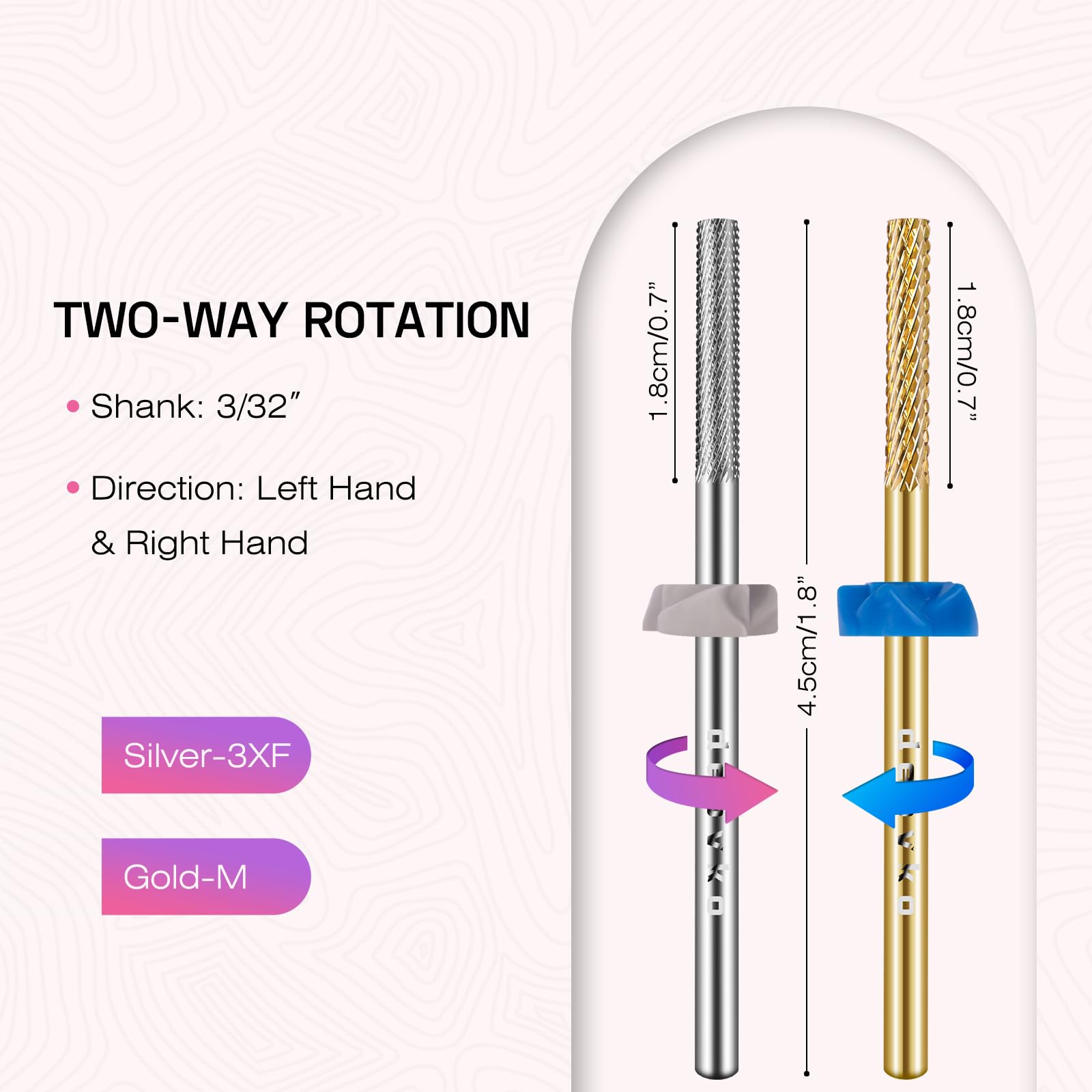Depvko: broca de carburo, durabilidad alta para uso prolongado.