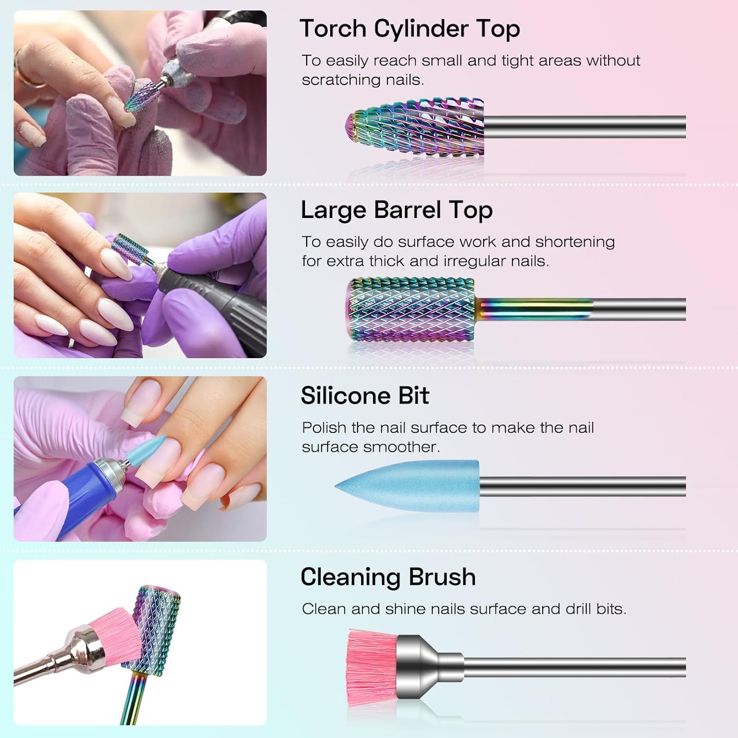 Depvko mandril bit 3/32'' para fijar las lijas de manera segura