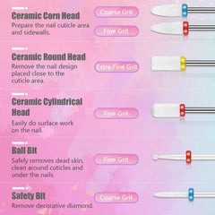 Depvko puntas cerámicas uñas con buena disipación de calor