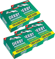 Cuchillas Derby Professional de una hoja, paquete de 500, filo estable para afeitado preciso.