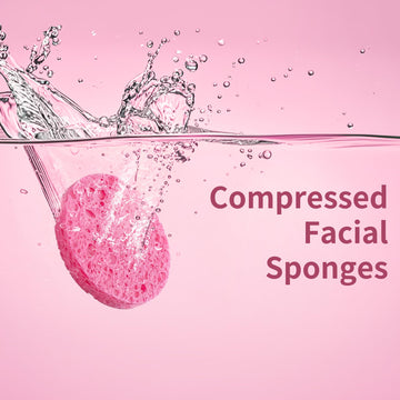 Derloyo esponjas faciales comprimidas para exfoliación suave