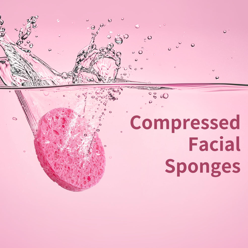 Derloyo esponjas faciales comprimidas para exfoliación suave