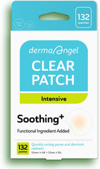 Parche DERMA ANGEL transparente de 12 mm para espinillas, cobertura discreta.