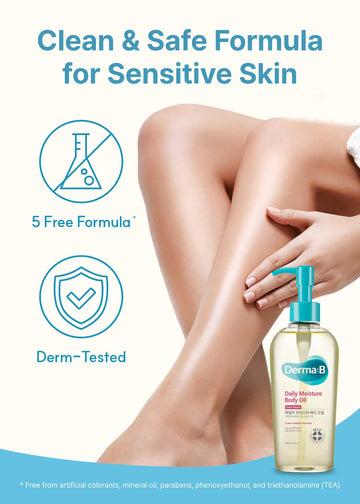 Derma B Fórmula MLE patentada para absorción rápida y retención de humedad.
