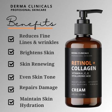 DERMA CLINICALS textura cremosa suave que se absorbe fácilmente