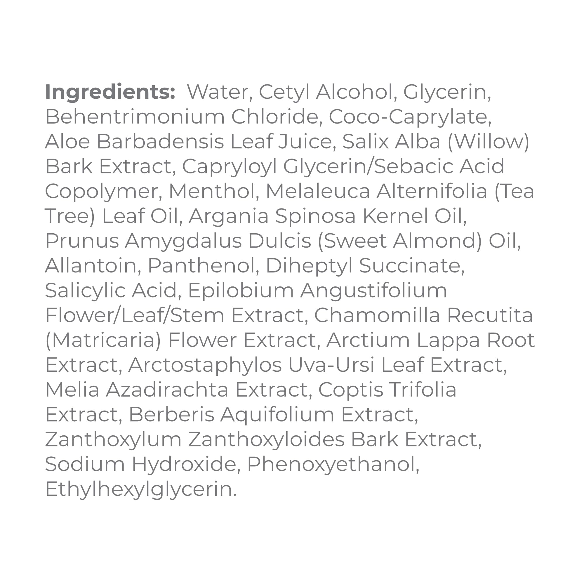 Derma E Acondicionador con aceite de árbol de té y mentol para alivio.