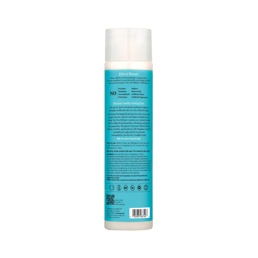 Derma E Uso diario recomendado para cuidado suave del cuero cabelludo.