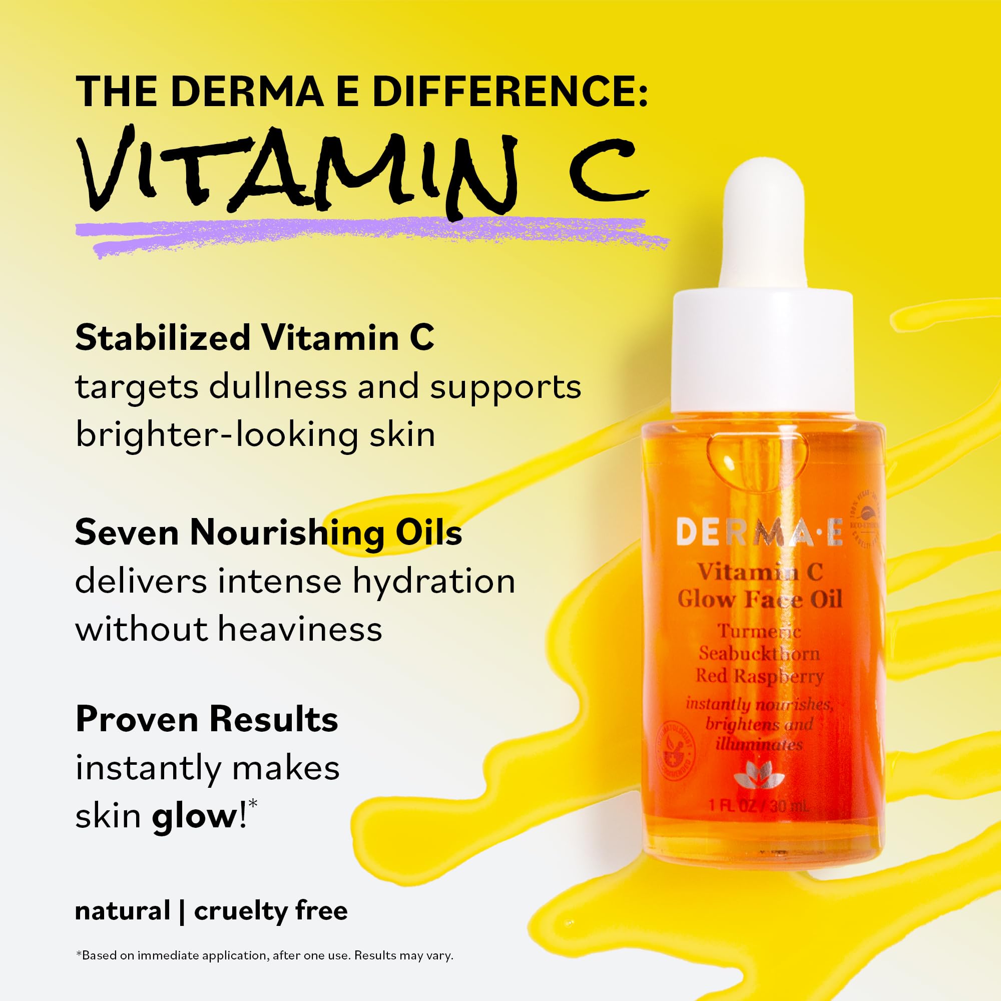 Derma E Brillo natural con mica, resalta el resplandor.