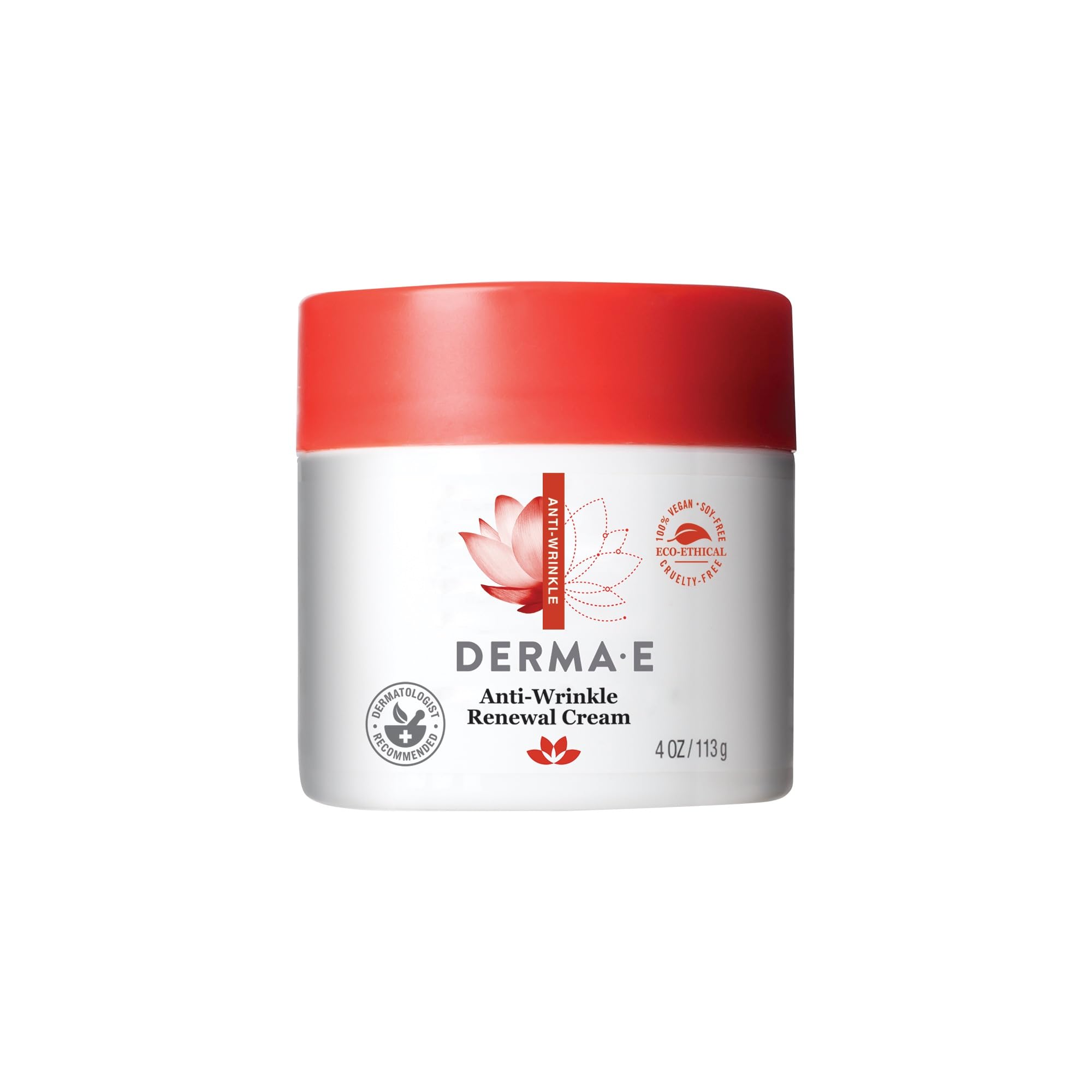Derma E crema antiarrugas en envase de 4 onzas para renovación de la piel
