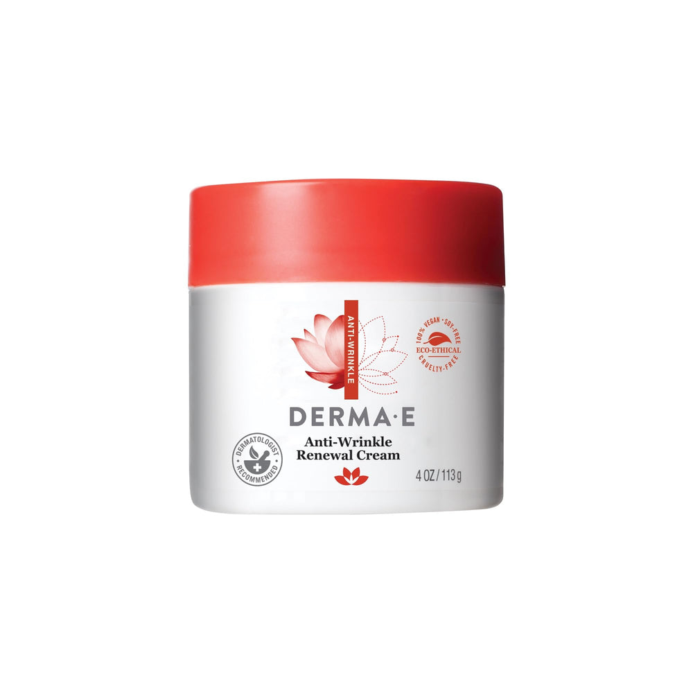 Derma E crema antiarrugas en envase de 4 onzas para renovación de la piel
