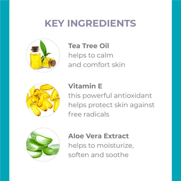 Derma E Crema Árbol de Té Textura cremosa que se absorbe rápidamente.