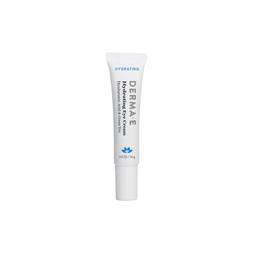 Derma E crema ojos hidratante en bote para hidratación profunda.