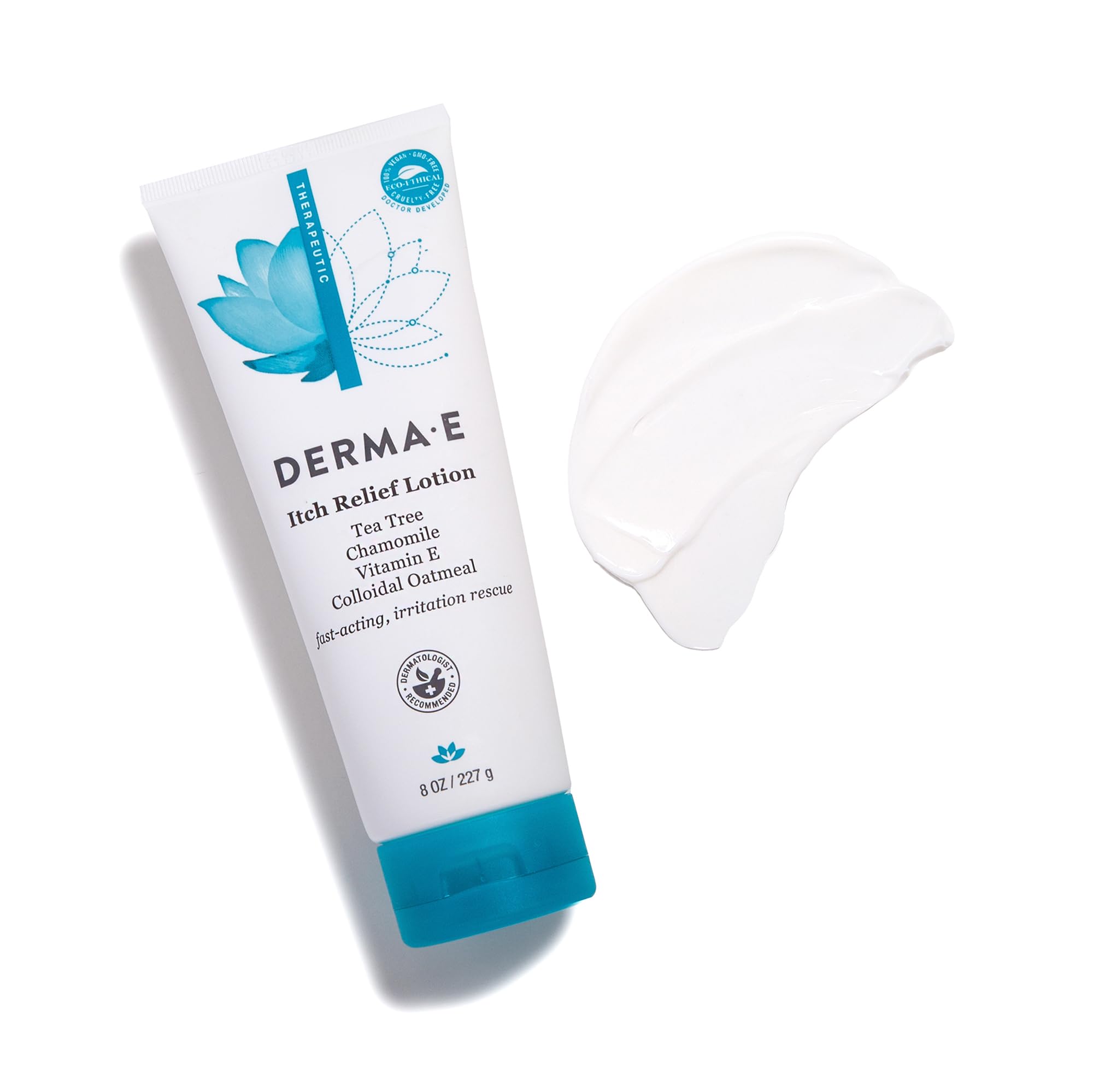 Derma E Loción corporal para uso diario, piel suave.