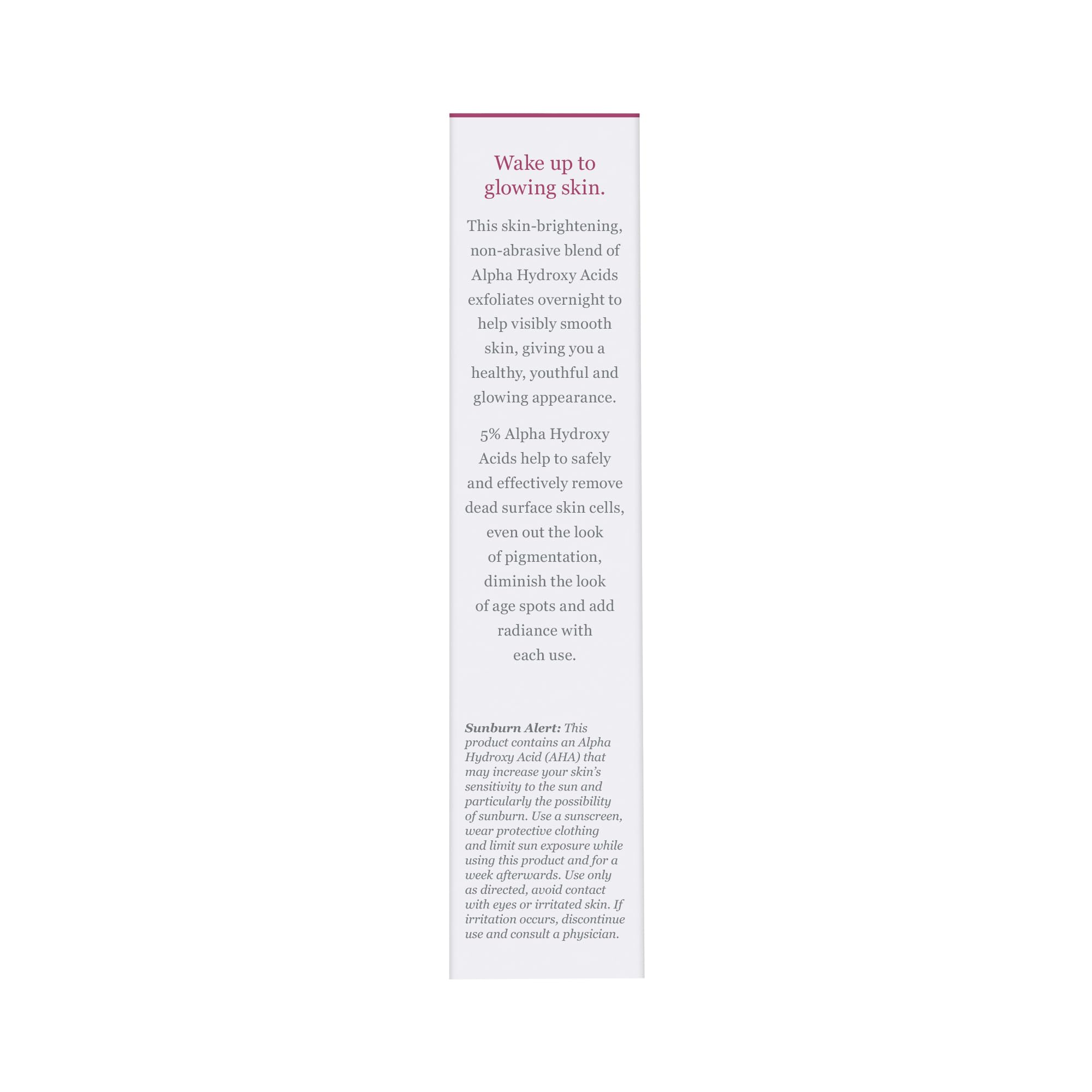 Aplicación nocturna de Derma E Overnight Peel para renovación suave