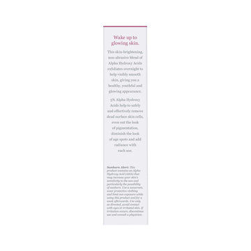 Aplicación nocturna de Derma E Overnight Peel para renovación suave