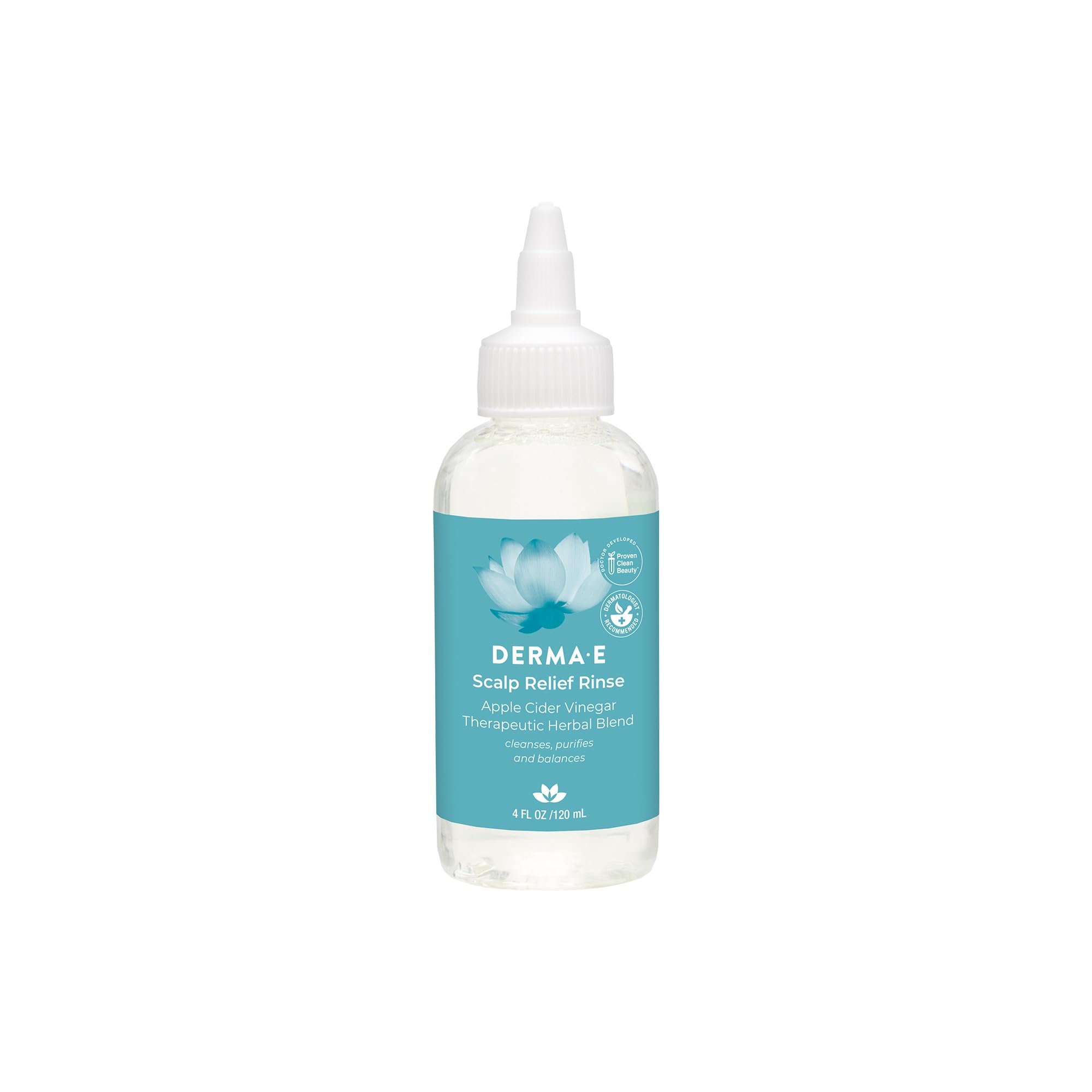 Derma E exfoliante para cuero cabelludo, enjuague, bote 4 oz para uso diario.