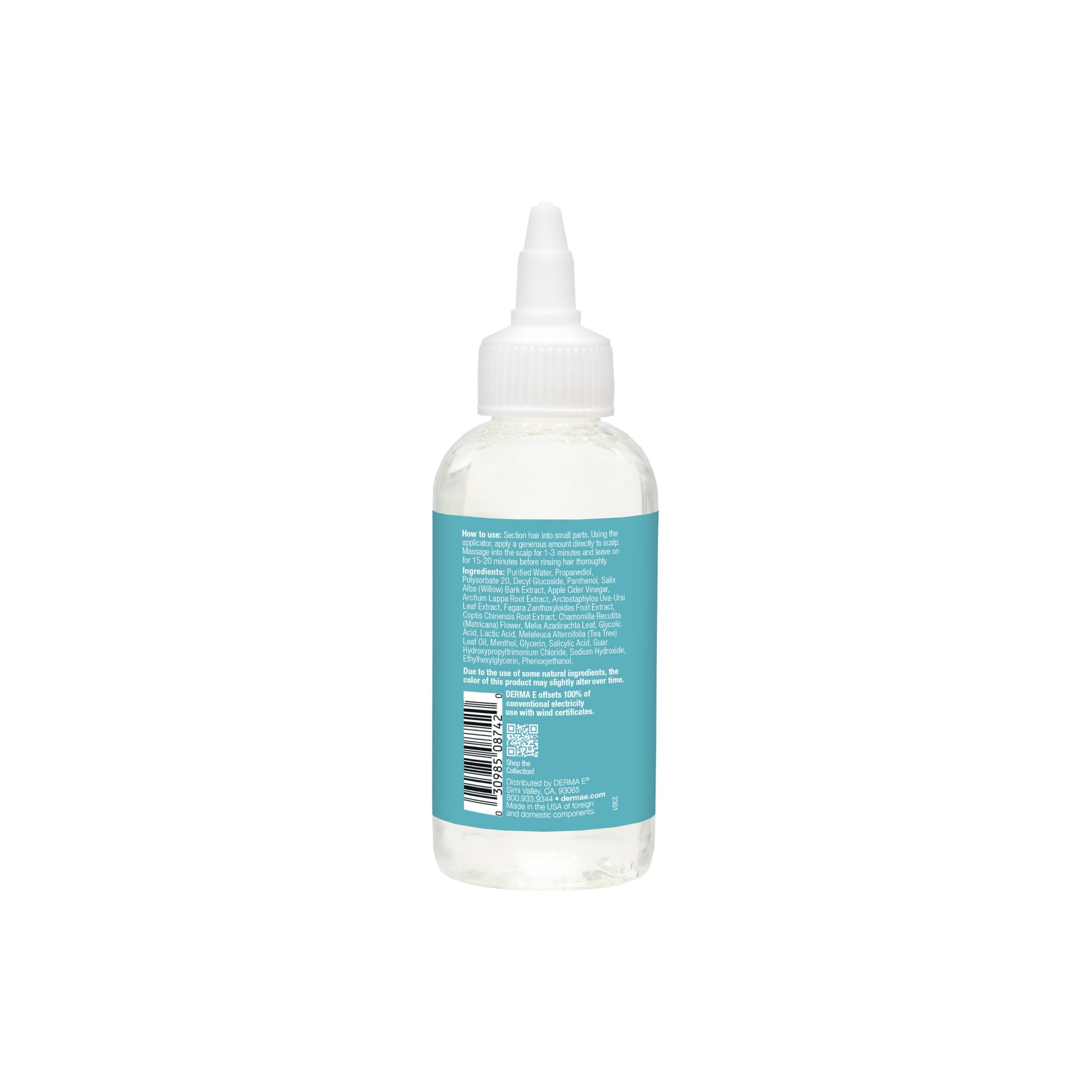 Derma E exfoliante, sin daños al pegamento de extensiones.