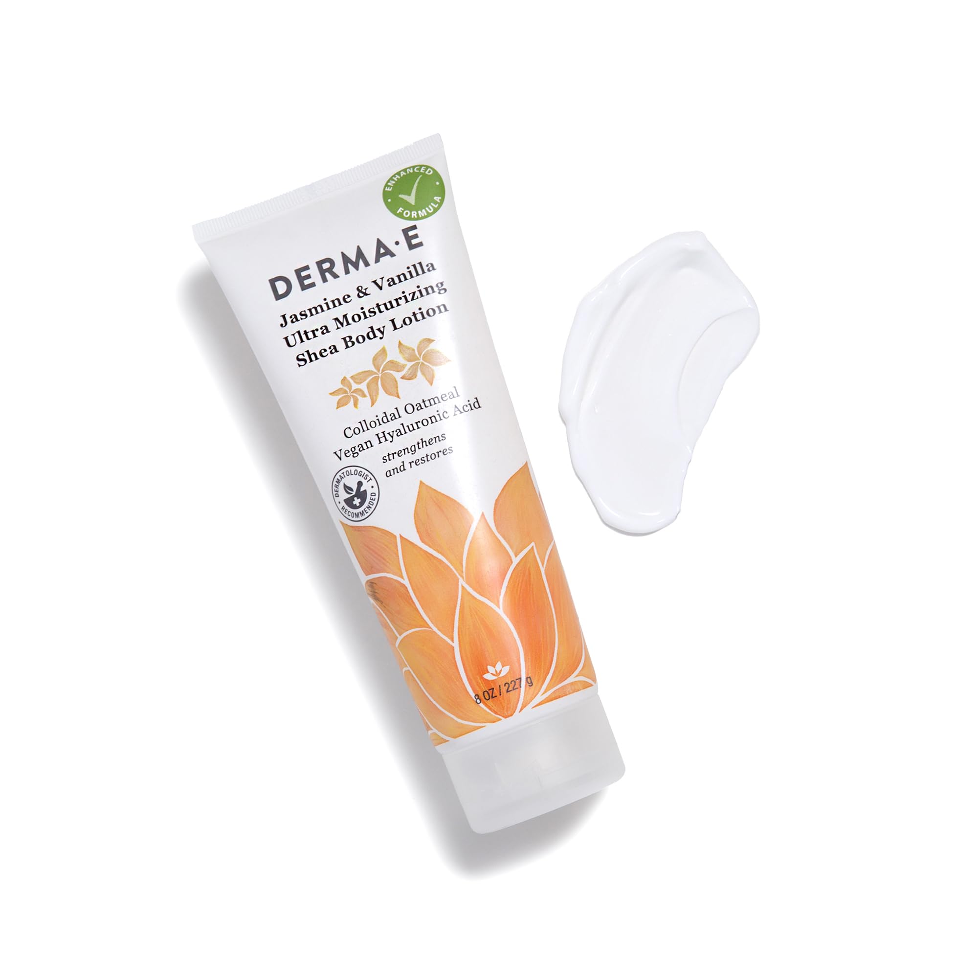Ingredientes clave: avena coloidal y ácido hialurónico vegano en Derma E.