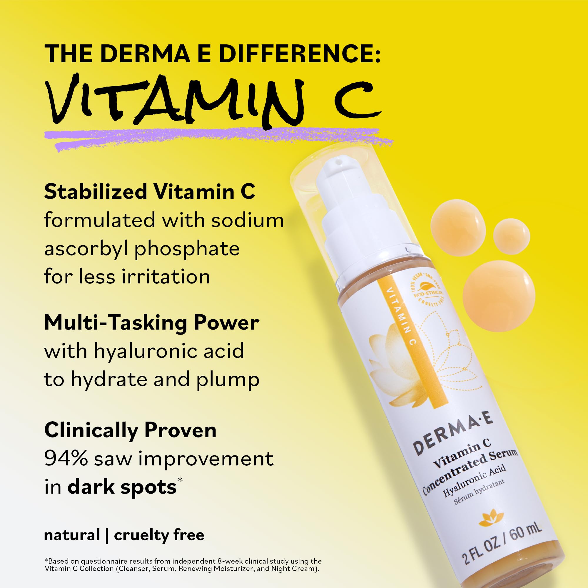 Derma E serum vitamina C, antioxidante con té verde para piel protegida