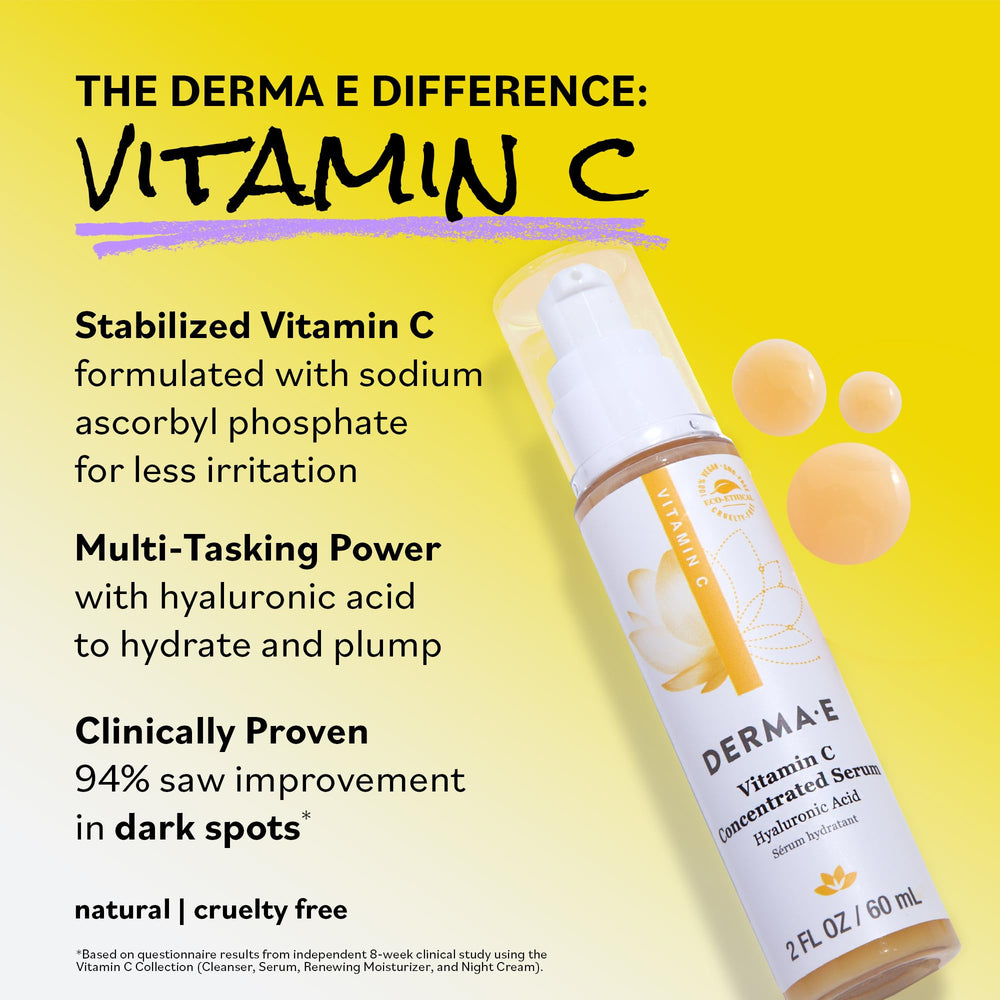 Derma E serum vitamina C, antioxidante con té verde para piel protegida