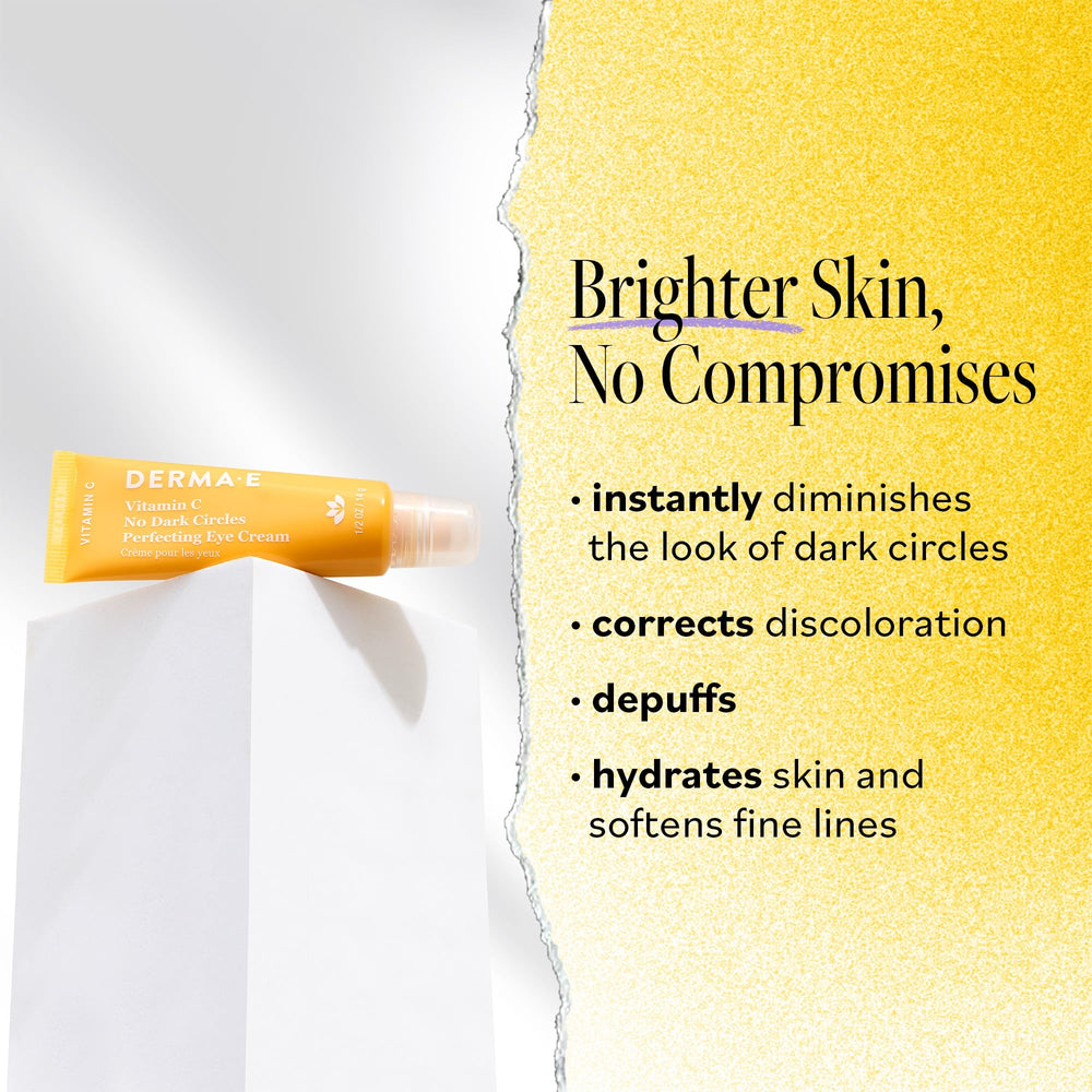 Derma E Vitamin C crema ojos: textura suave para aplicación precisa.