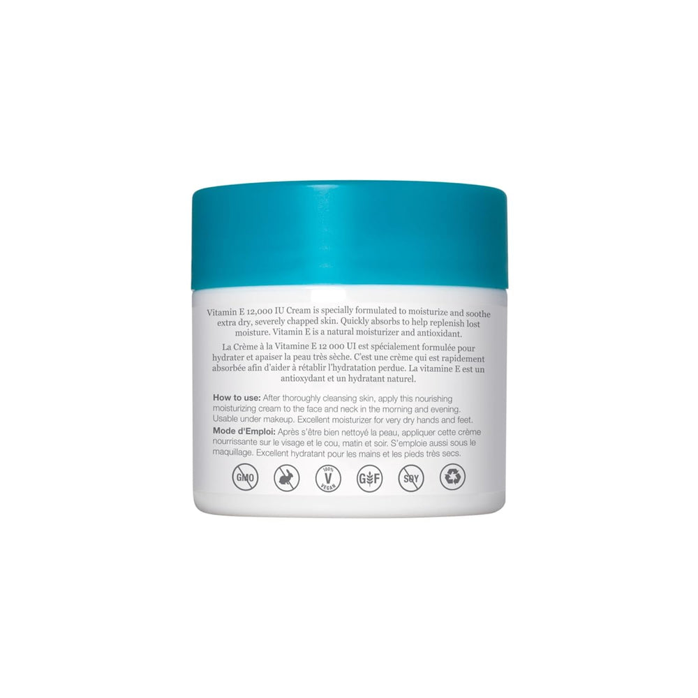 Derma E Vitamina E 12.000 UI: crema multiuso para rostro, manos y cuerpo.