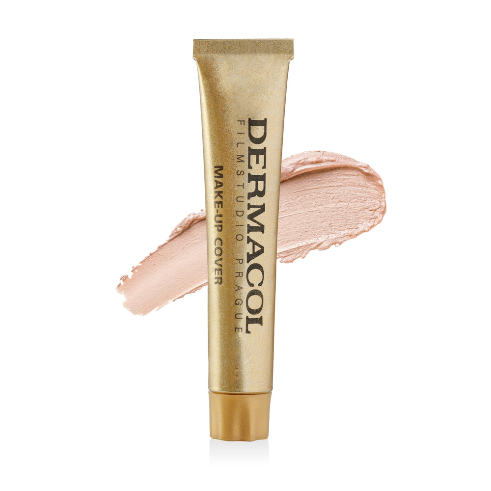 Dermacol shade 208 foundation swatches on skin for easy color matching