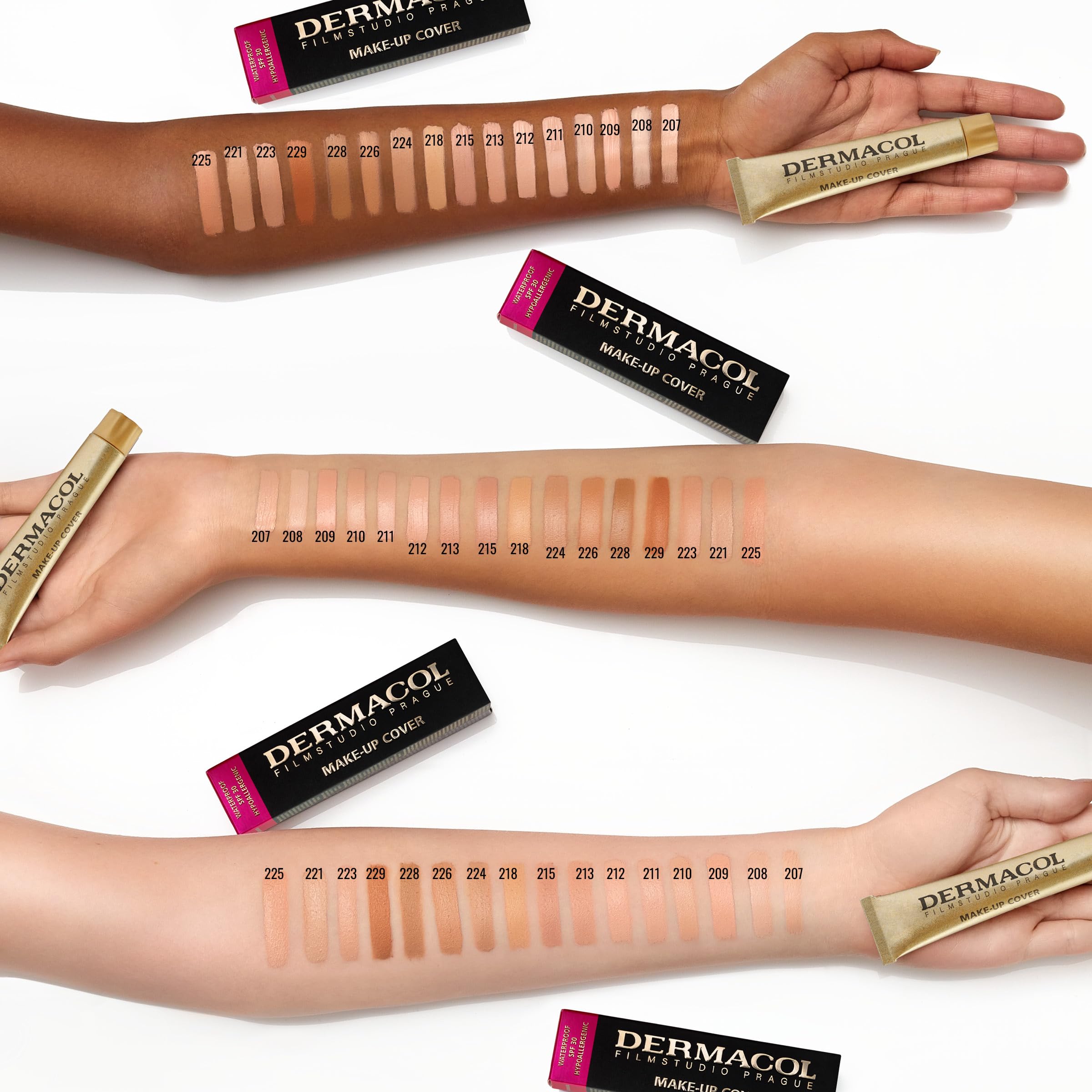 Dermacol foundation with SPF 30 protection for daily makeup routine.
