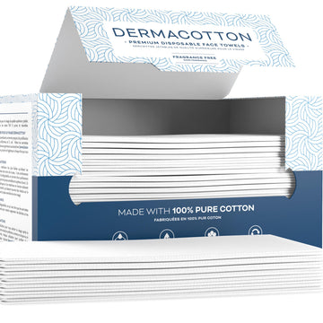 Dermacotton: toallas faciales desechables 80 unidades para una limpieza facial limpia
