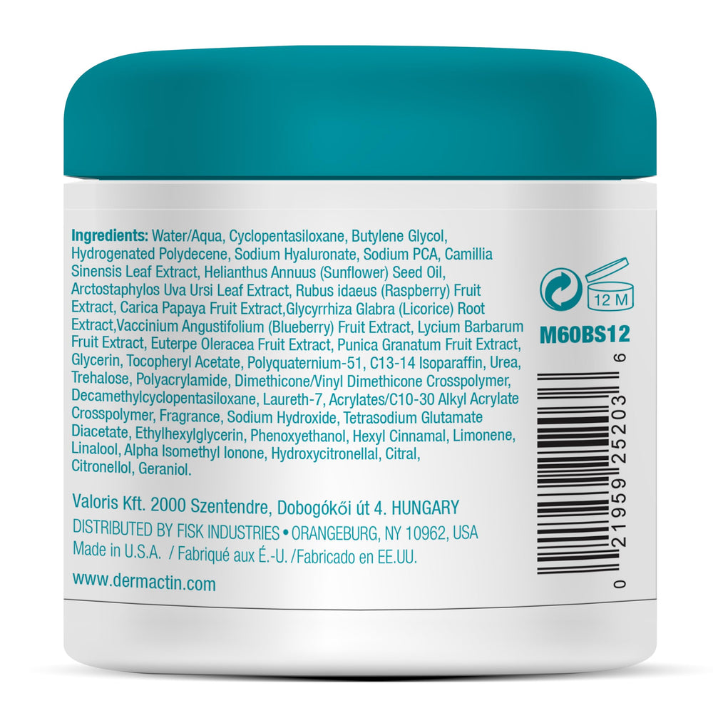 Texture mousse luxueuse Dermactin qui fond rapidement sur la peau