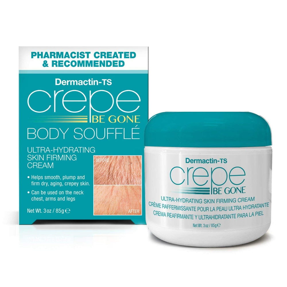 Dermactin Crepe Be Gone whipped texture closeup shows smooth absorption.