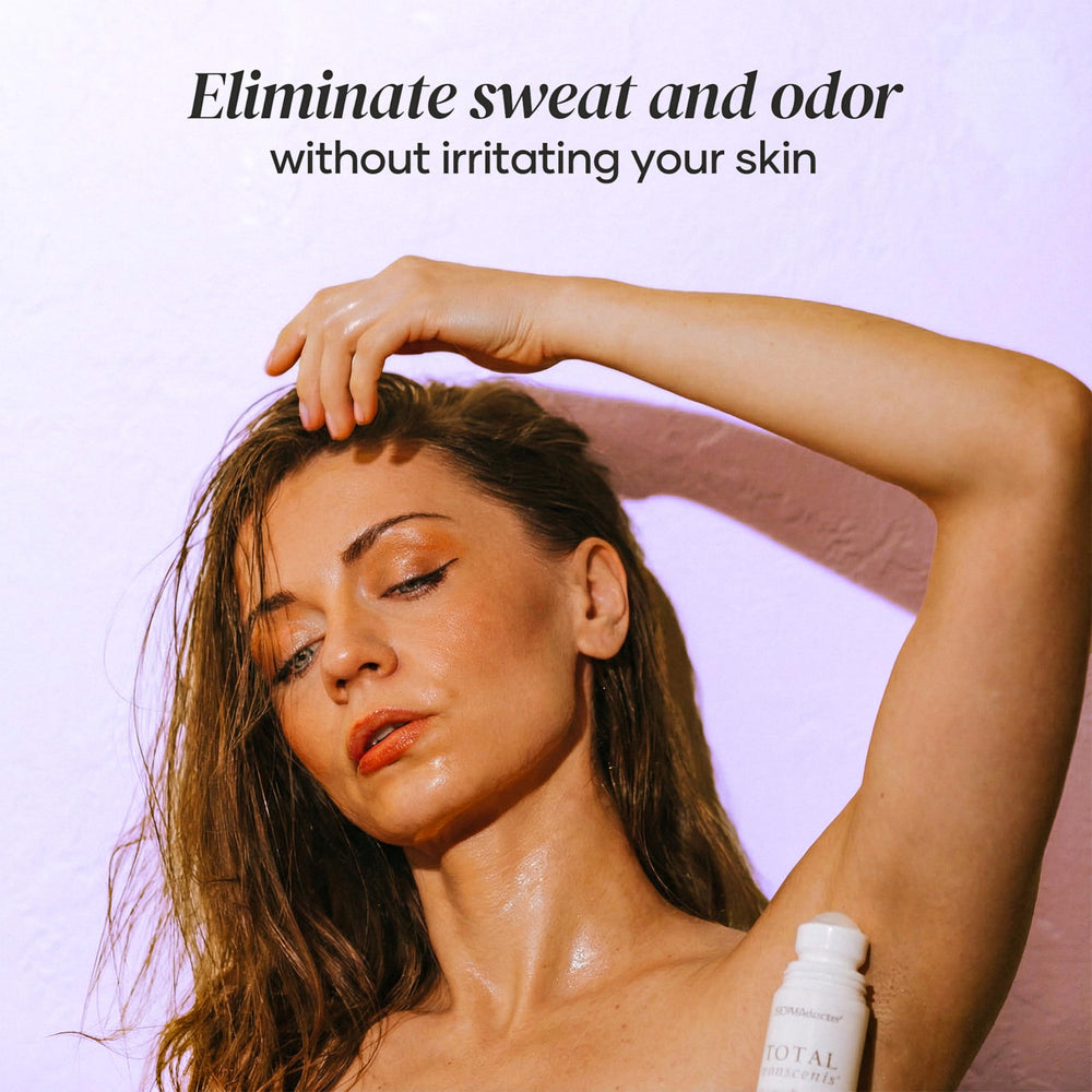 DERMAdoctor antiperspirant sans parfum — application douce sous l aisselle