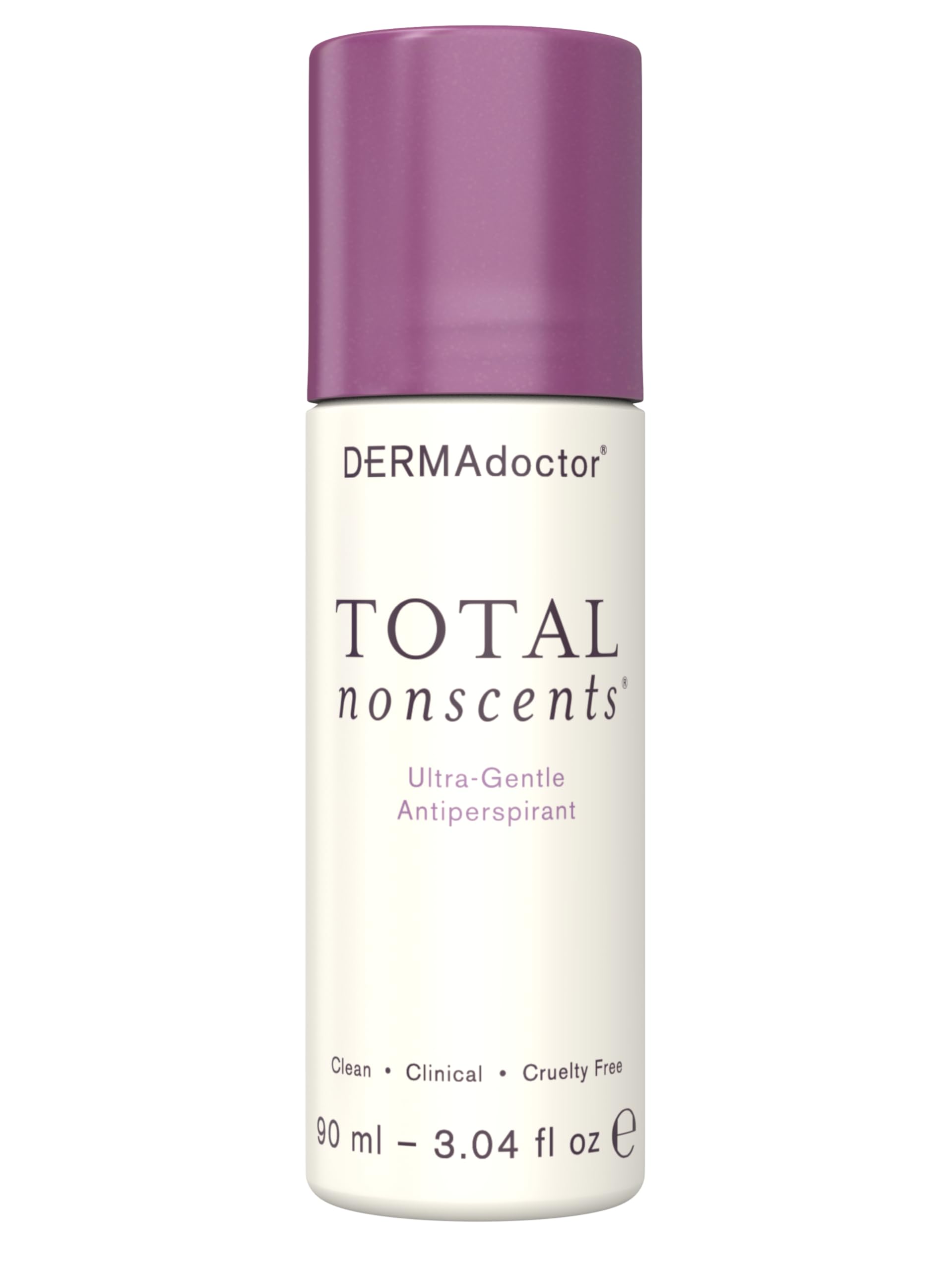 DERMAdoctor antiperspirant sans parfum — bouteille roll-on, protection longue durée sans parfum