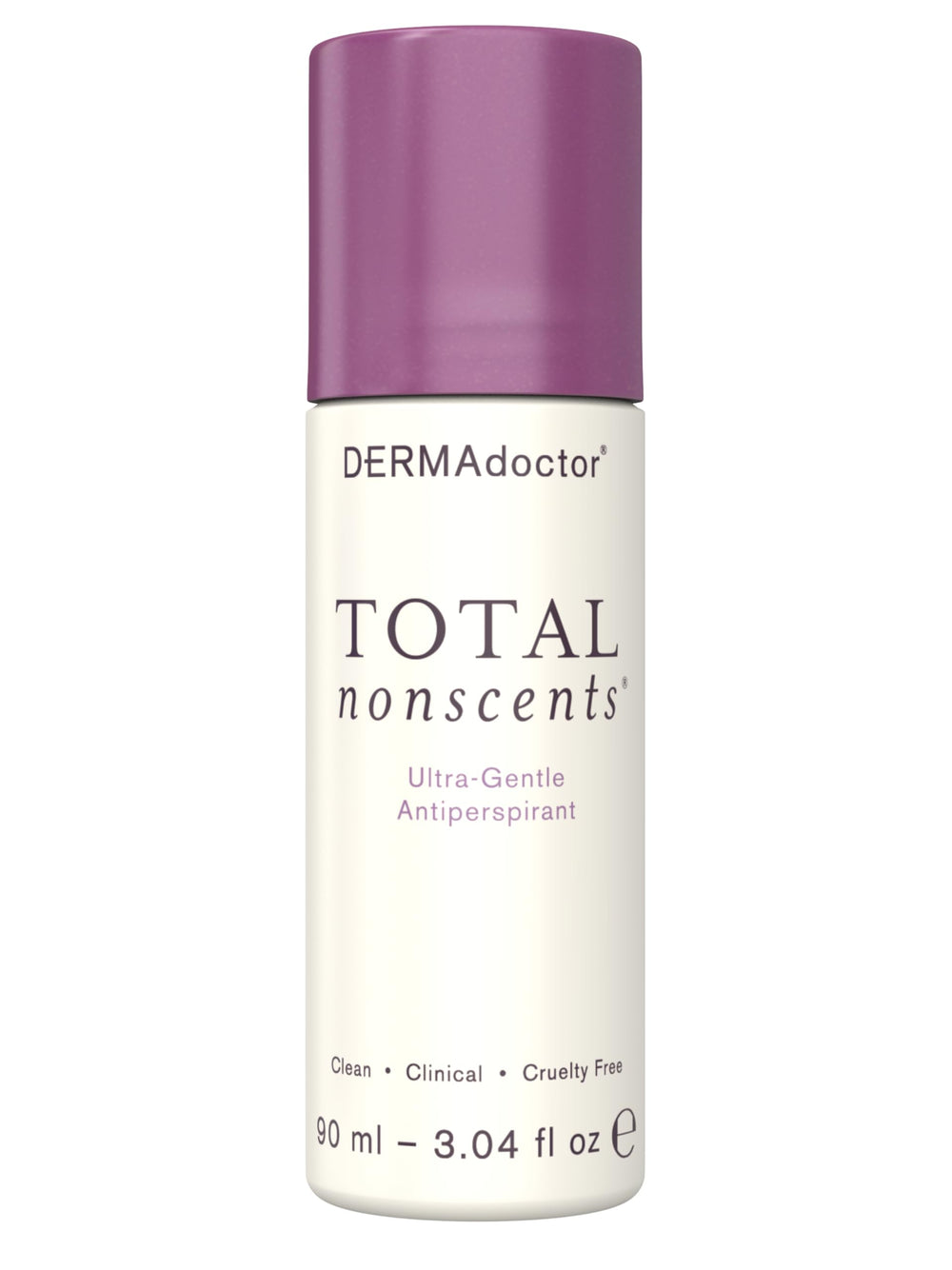DERMAdoctor antiperspirant sans parfum — bouteille roll-on, protection longue durée sans parfum