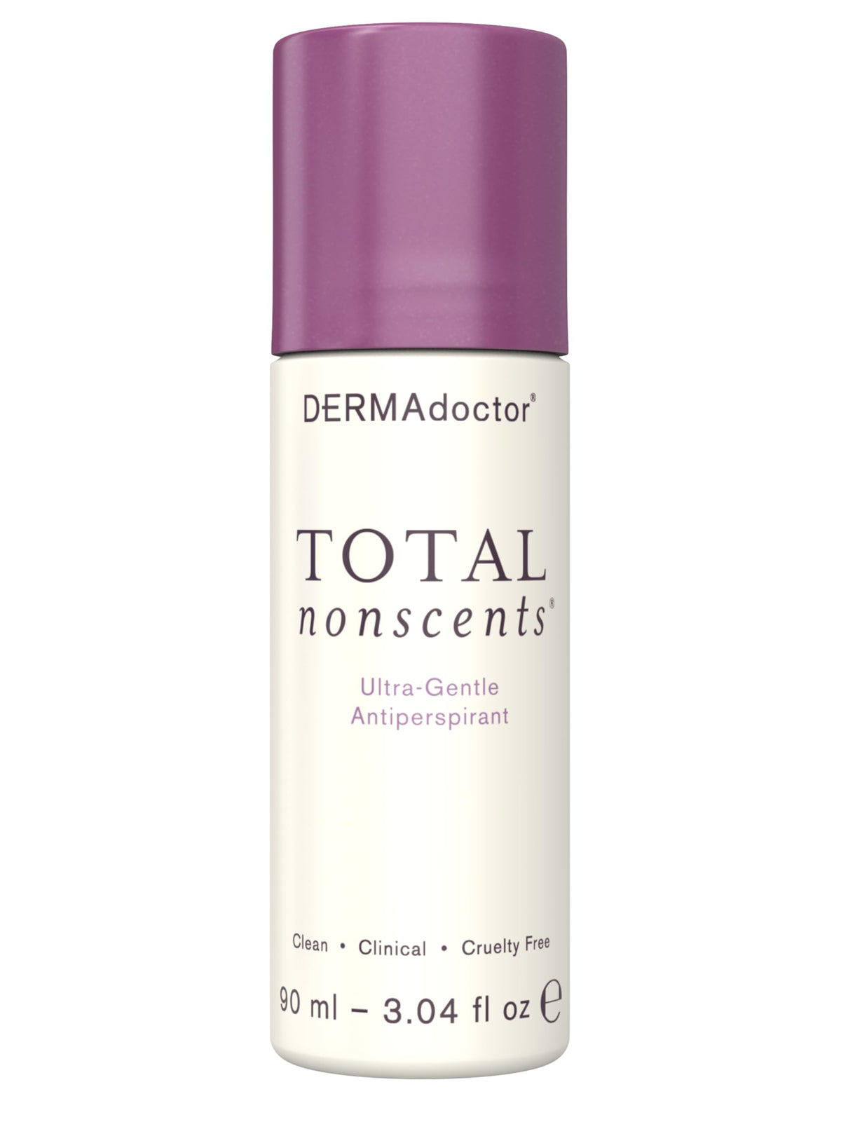 DERMAdoctor antiperspirant sans parfum — bouteille roll-on, protection longue durée sans parfum