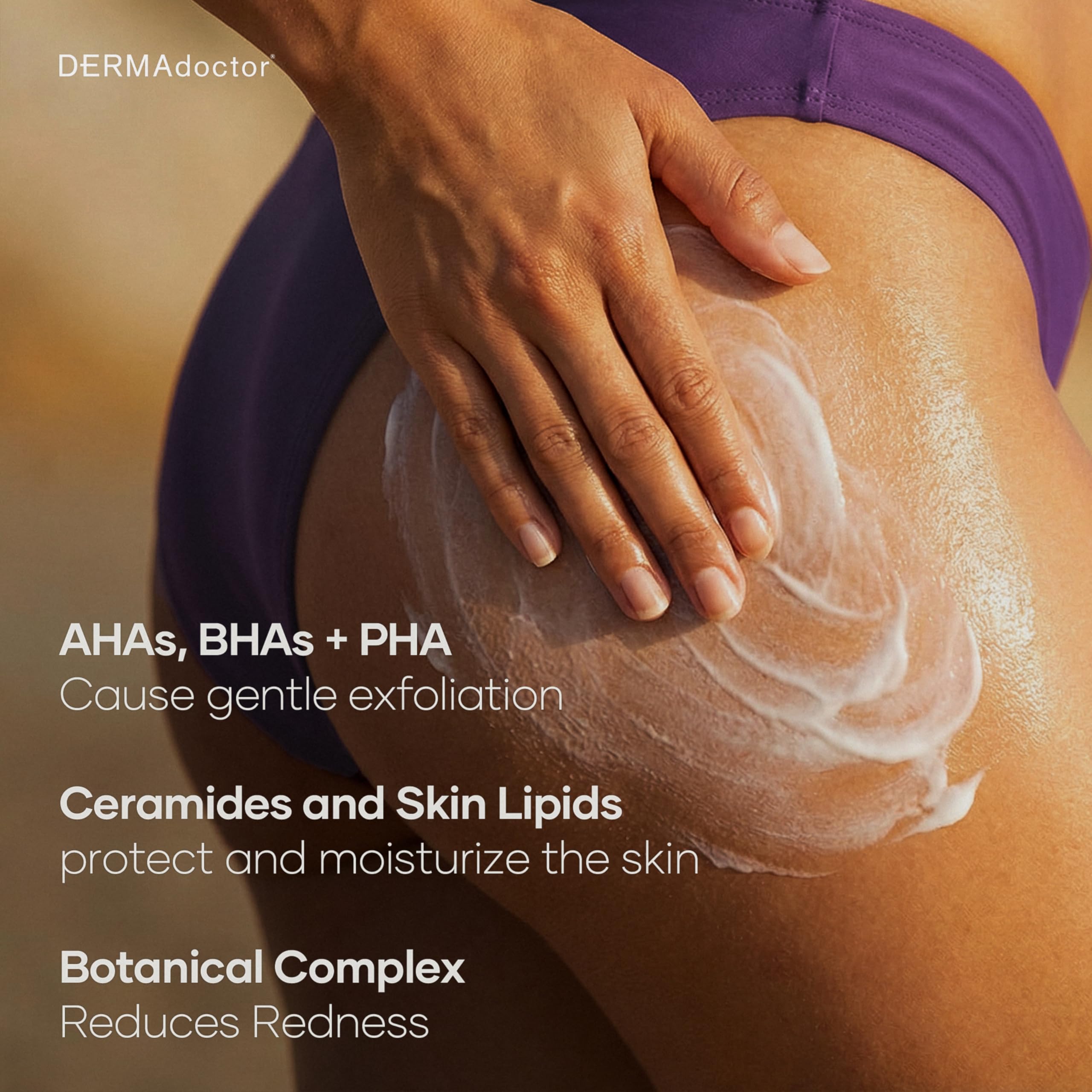 DERMAdoctor KP Bump Eraser, exfoliacion suave en codos y rodillas.
