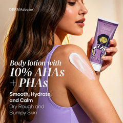 DERMAdoctor KP Bump Eraser, locion para piernas: mejora la textura.