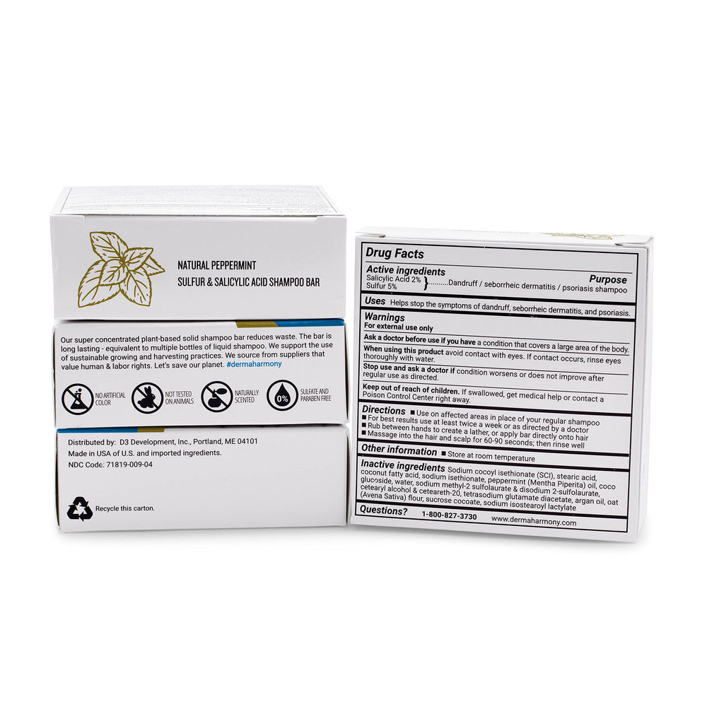 DermaHarmony barra champú mentolado en la ducha aporta frescura