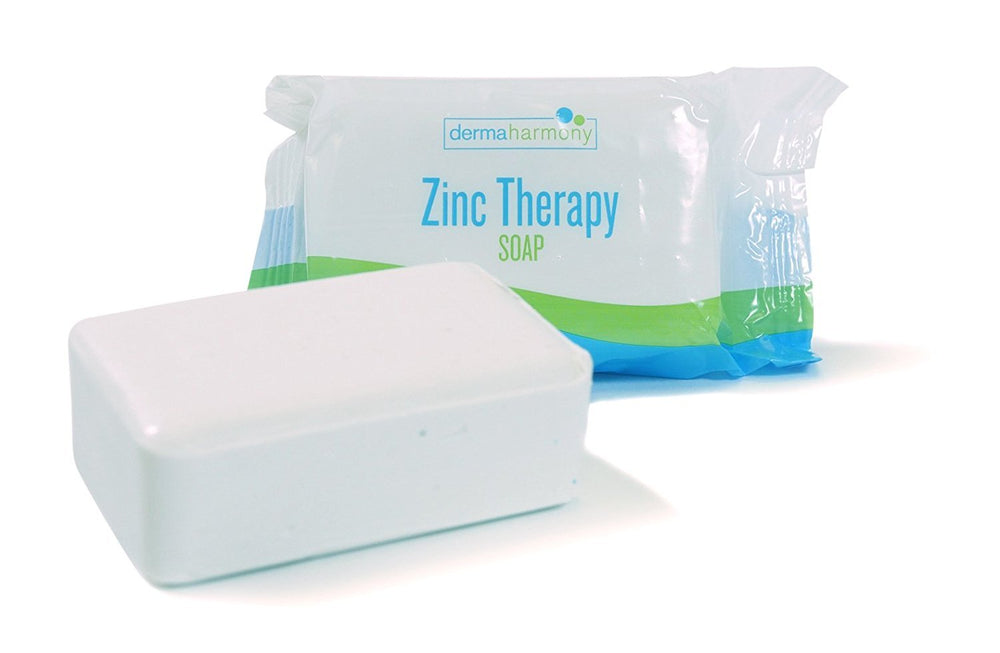 Dermaharmony jabón zinc para uso diario en rostro y cuero cabelludo