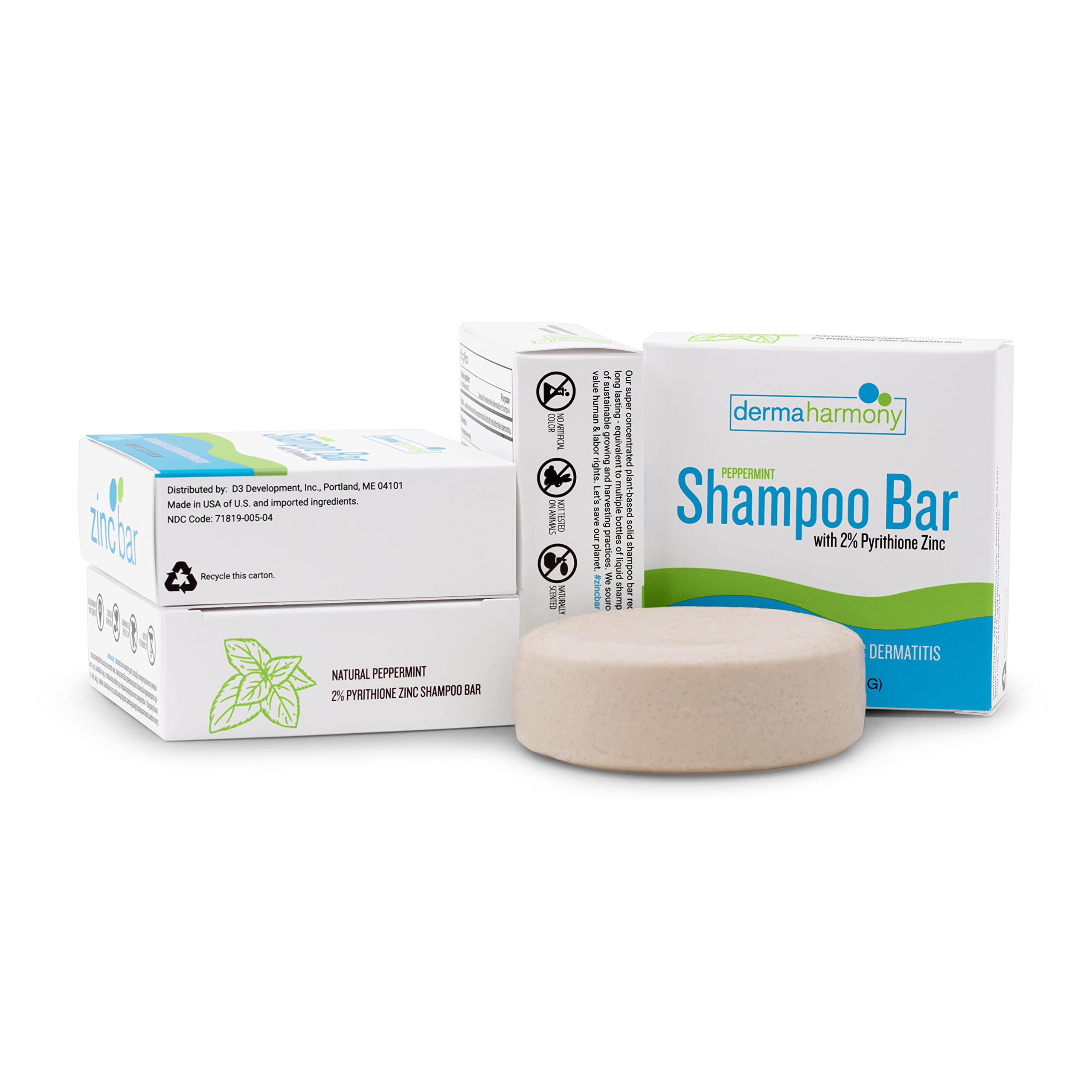 DermaHarmony peppermint oil drops close-up suggests refreshing scent.