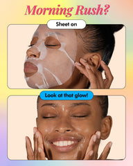 DERMAL mascarilla de esencia colágeno perla realza luminosidad y suavidad.