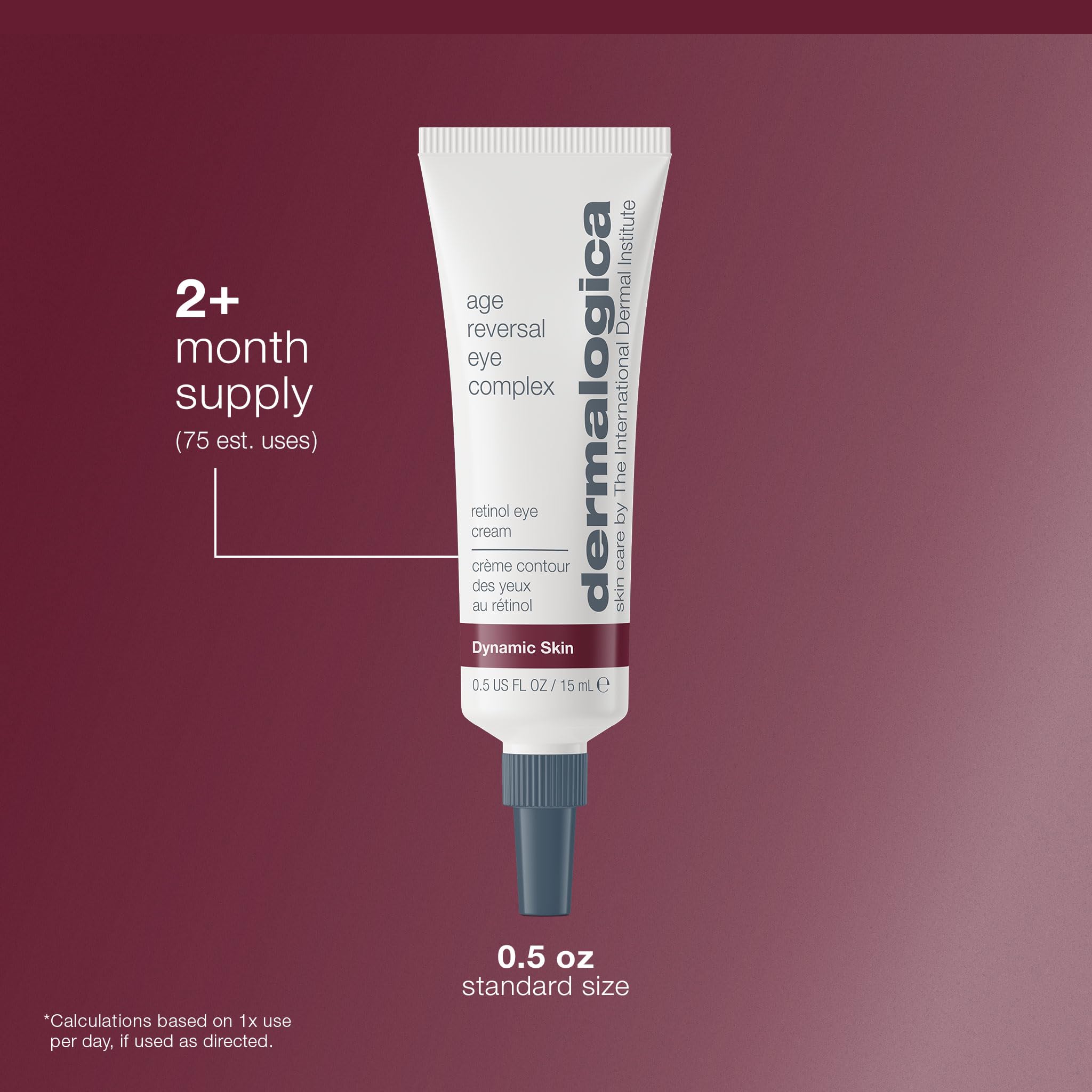 Dermalogica Age Reversal Eye Complex, microencapsulado retinol, guía de uso nocturno para mejores resultados.