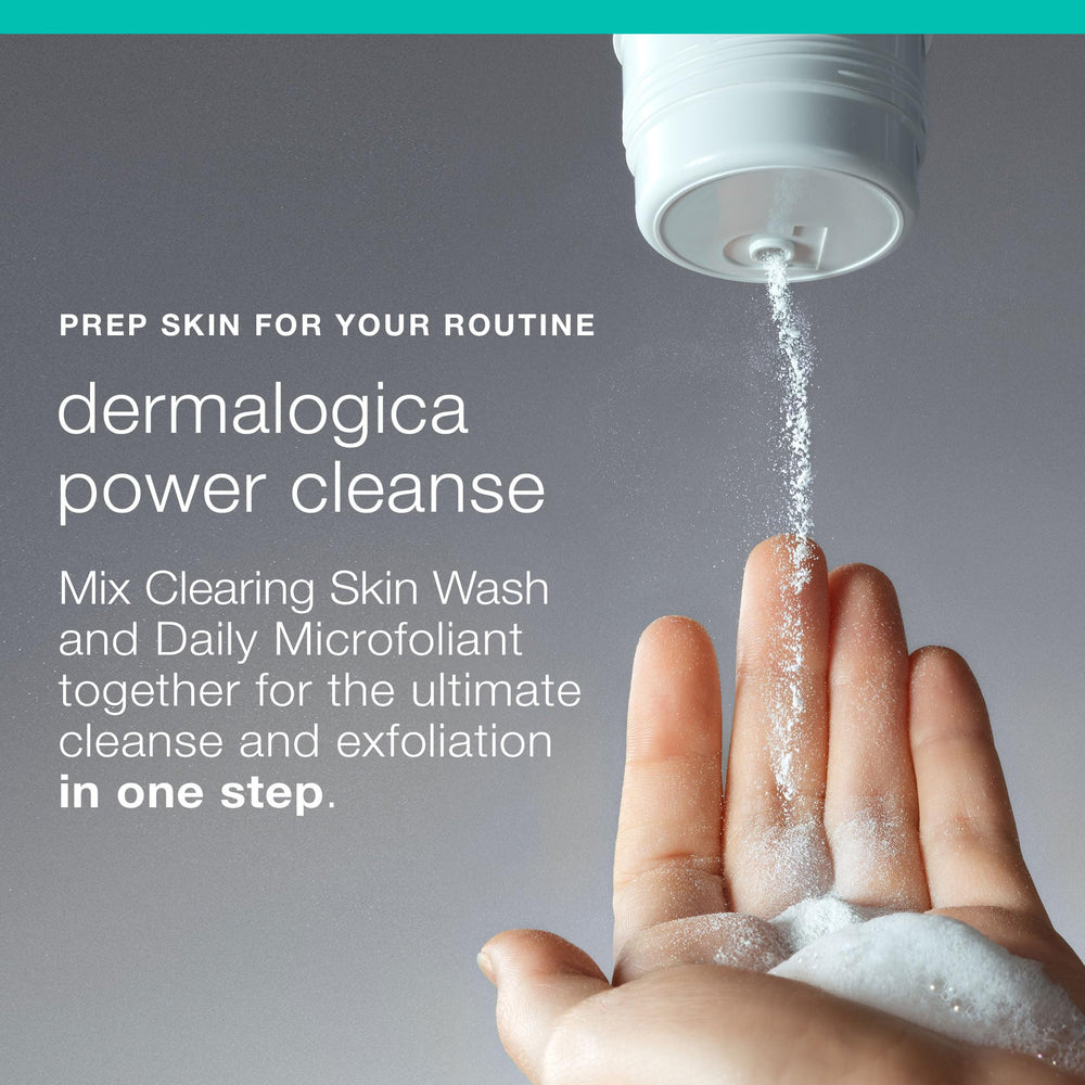 Dermalogica aroma-fresco con árbol de té para despertar la piel.