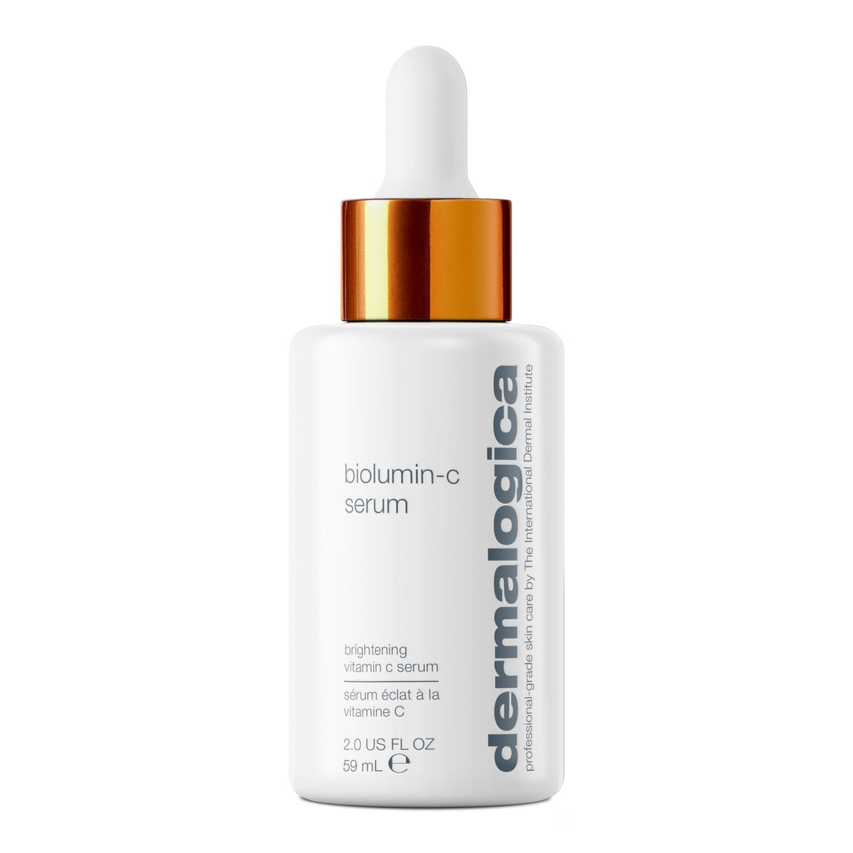 Dermalogica Biolumin-C Serum, botella elegante para una piel más luminosa.