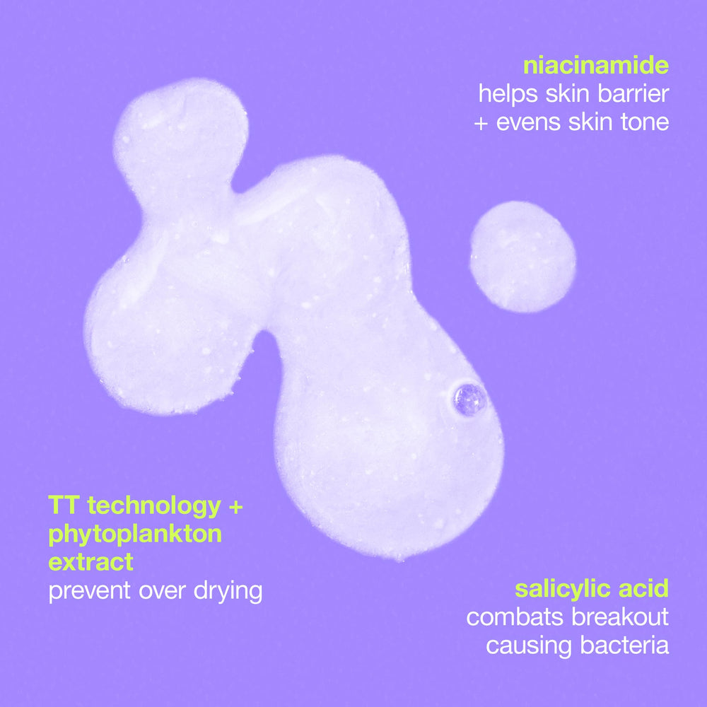 Dermalogica Clear Start, extracto de algas marinas aporta hidratación calmante.