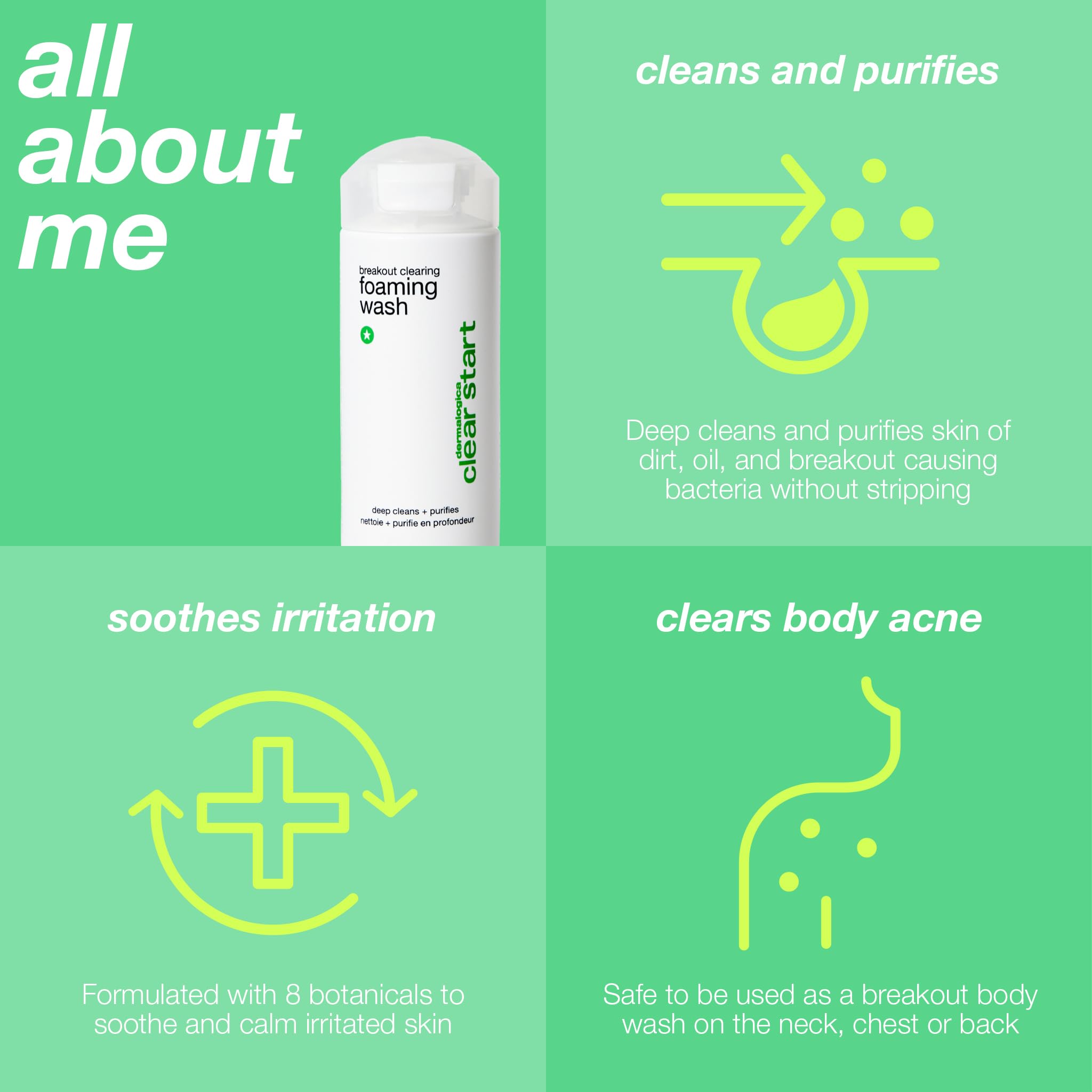 Dermalogica Clear Start rostro limpio con poros desobstruidos y sensación fresca.